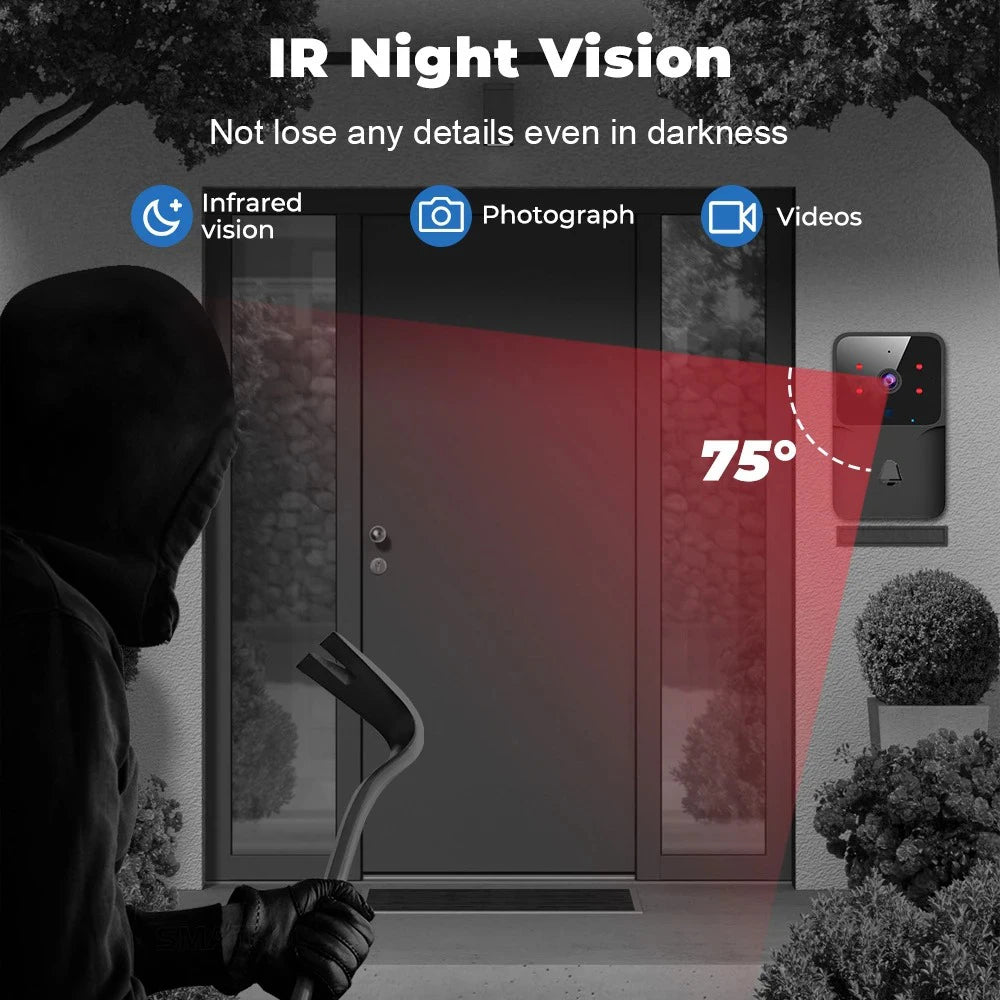 1080P HD Video Doorbell Camera For Smart Home