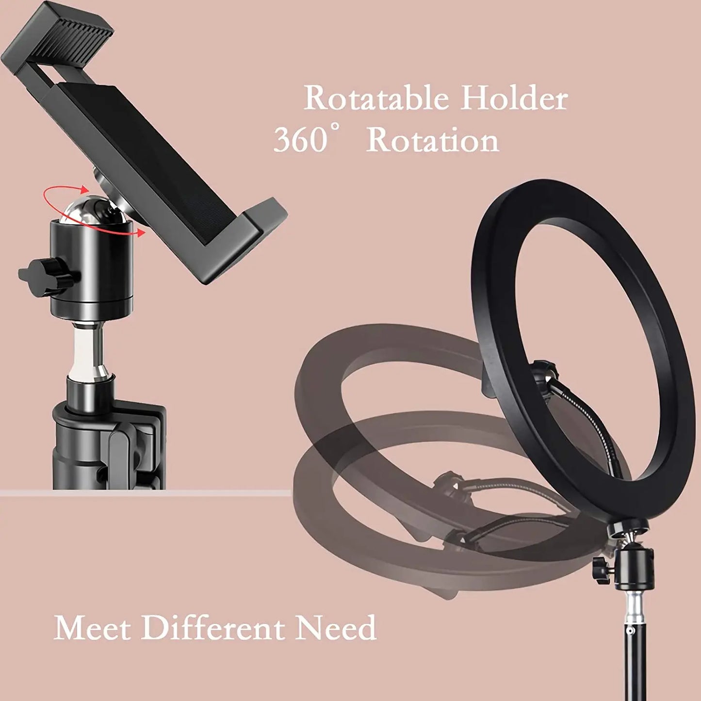 LED Selfie Ring Dimming Light with Remote