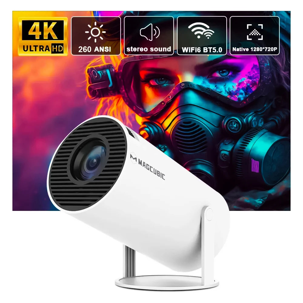 Magcubic HY300 Pro 4K Wifi Projector (Indoor/Outdoor Home Cinema)
