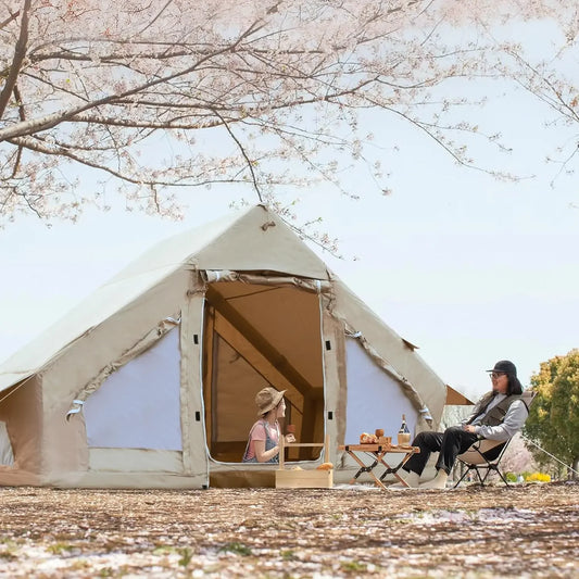 Waterproof Inflatable Camping Tent with Pump (For 4-6 People)