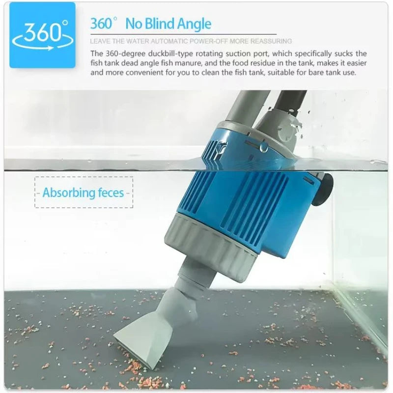 Electric Aquarium Cleaning & Water Siphon Filter Pump
