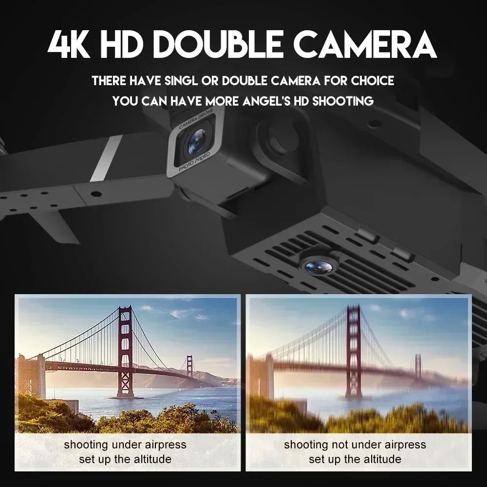 Pro Foldable Quadcopter Drone WIFI FPV Drone Wide Angle HD 4K 1080P