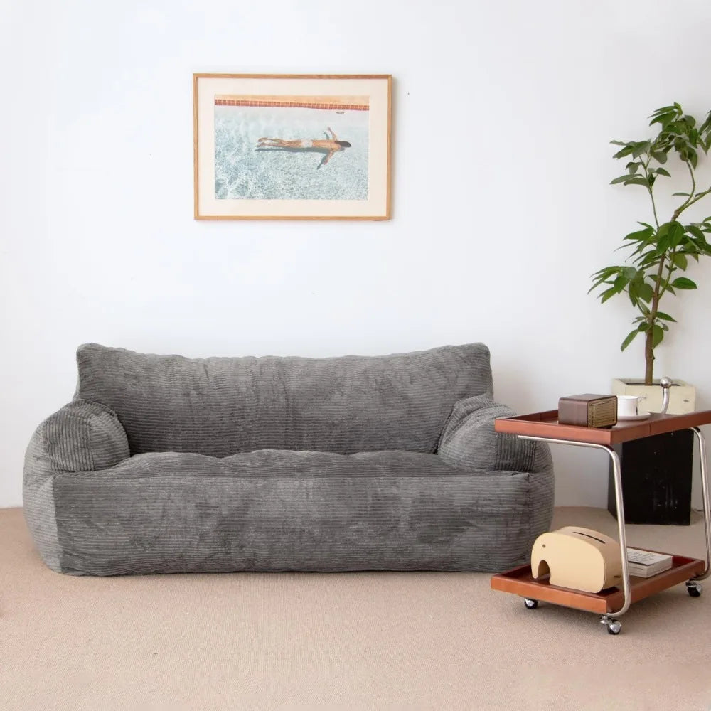 Giant Twin Size Bean Bag (Forest Grey)