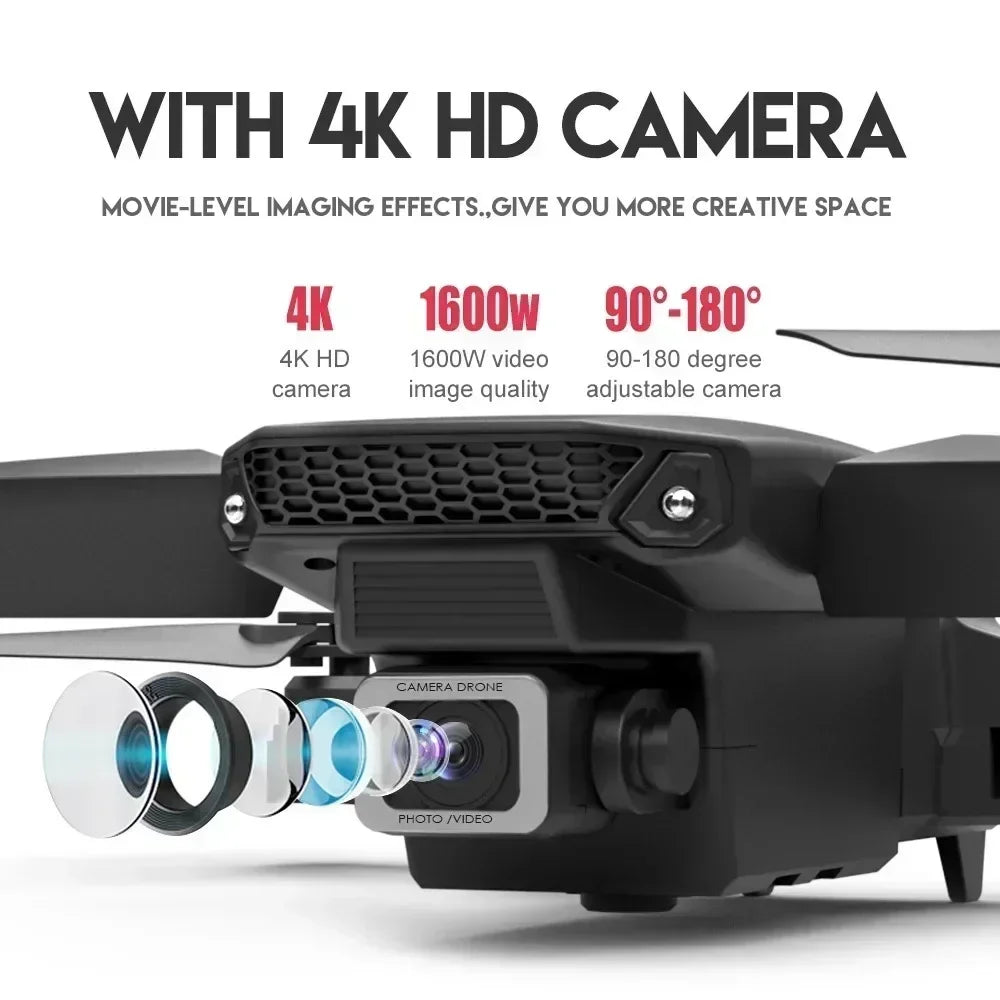 Pro Foldable Quadcopter Drone WIFI FPV Drone Wide Angle HD 4K 1080P