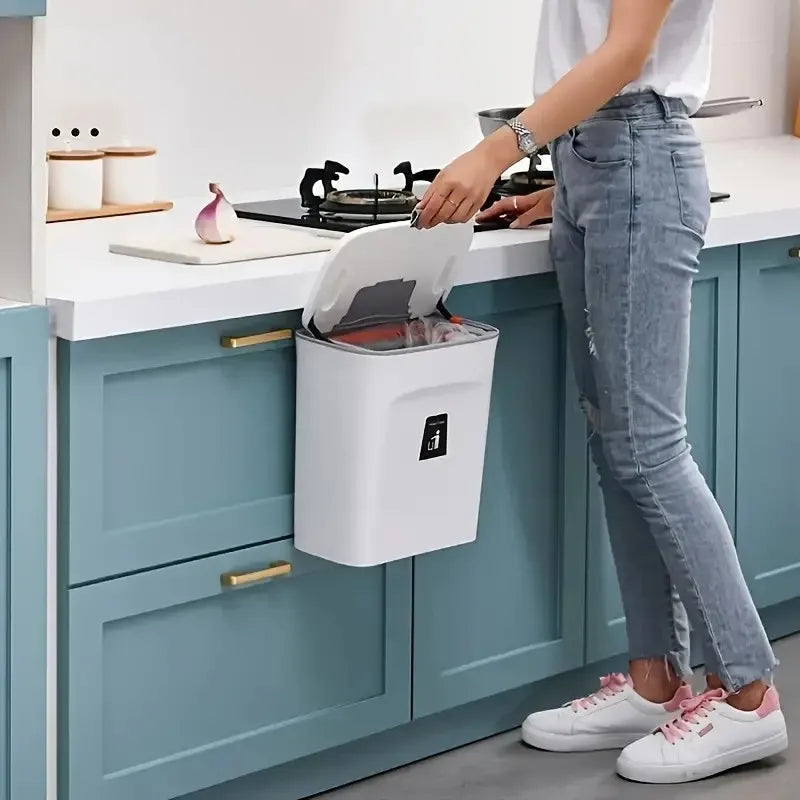 Wall Mounted Flip Sliding Garbage Bin for RV's