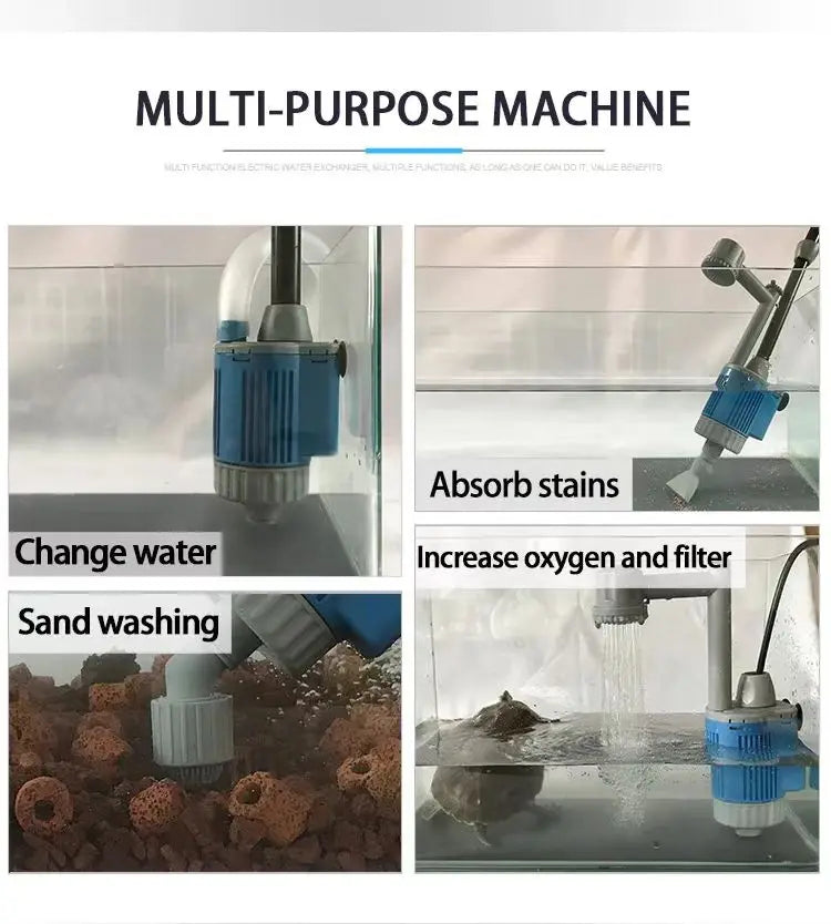 Electric Aquarium Cleaning & Water Siphon Filter Pump