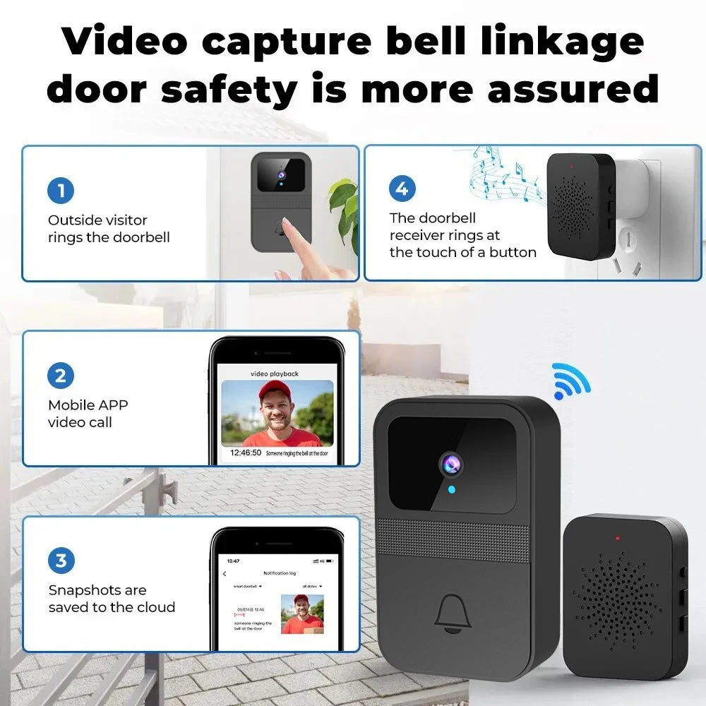 1080P HD Video Doorbell Camera For Smart Home