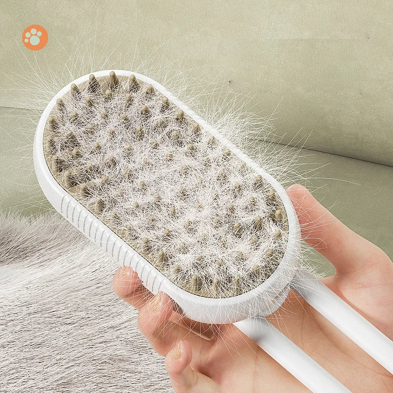 Rechargable Electric Steam Pet Hair Removal Brush