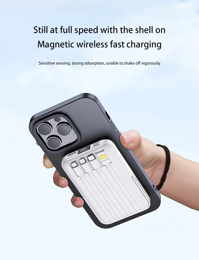 Macsafe Magnetic Power Bank Fast Wireless Charger