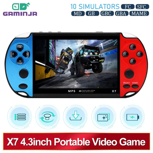 GAMENINJA X7 4.3" Handheld Game Console