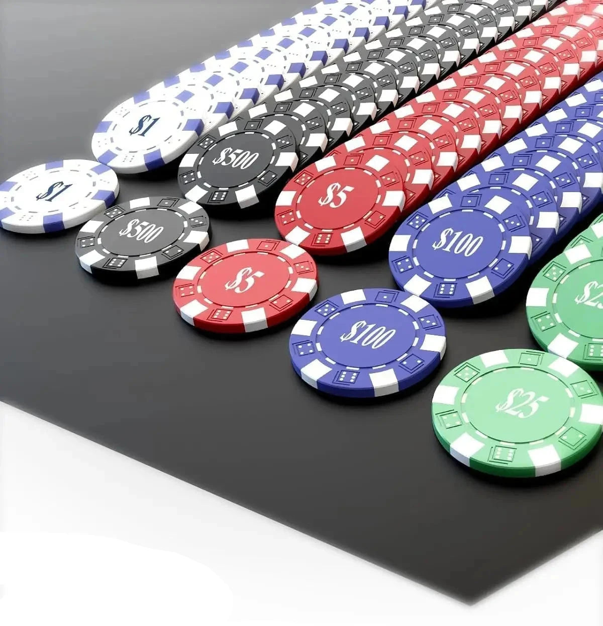 Texas Hold'em Poker Chip Set with Aluminum Case (300 pcs)