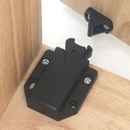 Non-Magnetic Touch Latch Cabinet Door Catch (Push to Latch and Unlatch)