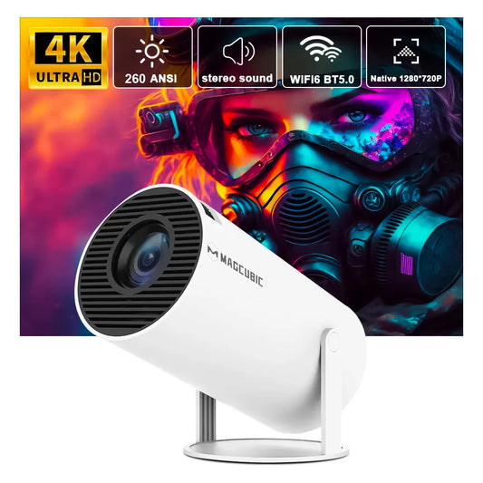 Magcubic HY300 Pro 4K Wifi Projector (Indoor/Outdoor Home Cinema)