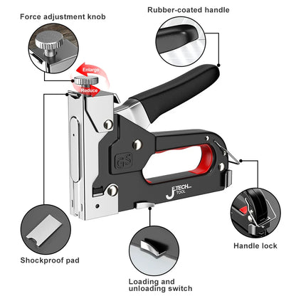 Heavy Duty 4 In 1 Nail/Staple Gun (600 Nails)