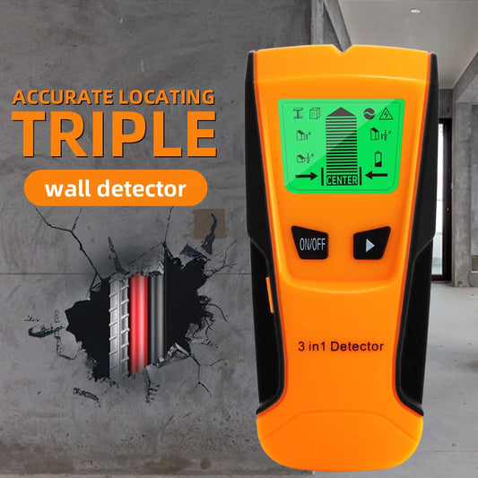 3 In 1 Wall Scanner Metal/Stud/Wire Detector with Positioning Hole