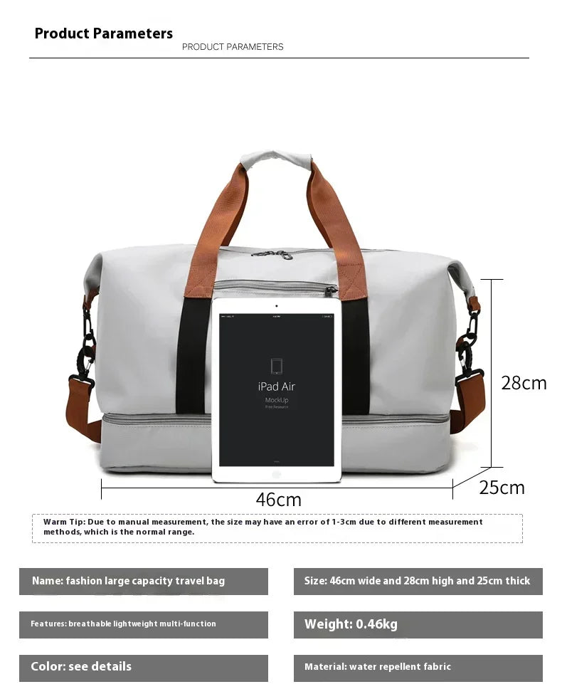 Waterproof Large Capacity Travel Handbag