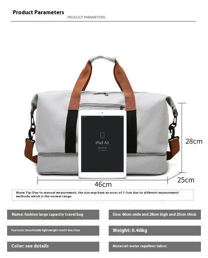 Waterproof Large Capacity Travel Handbag