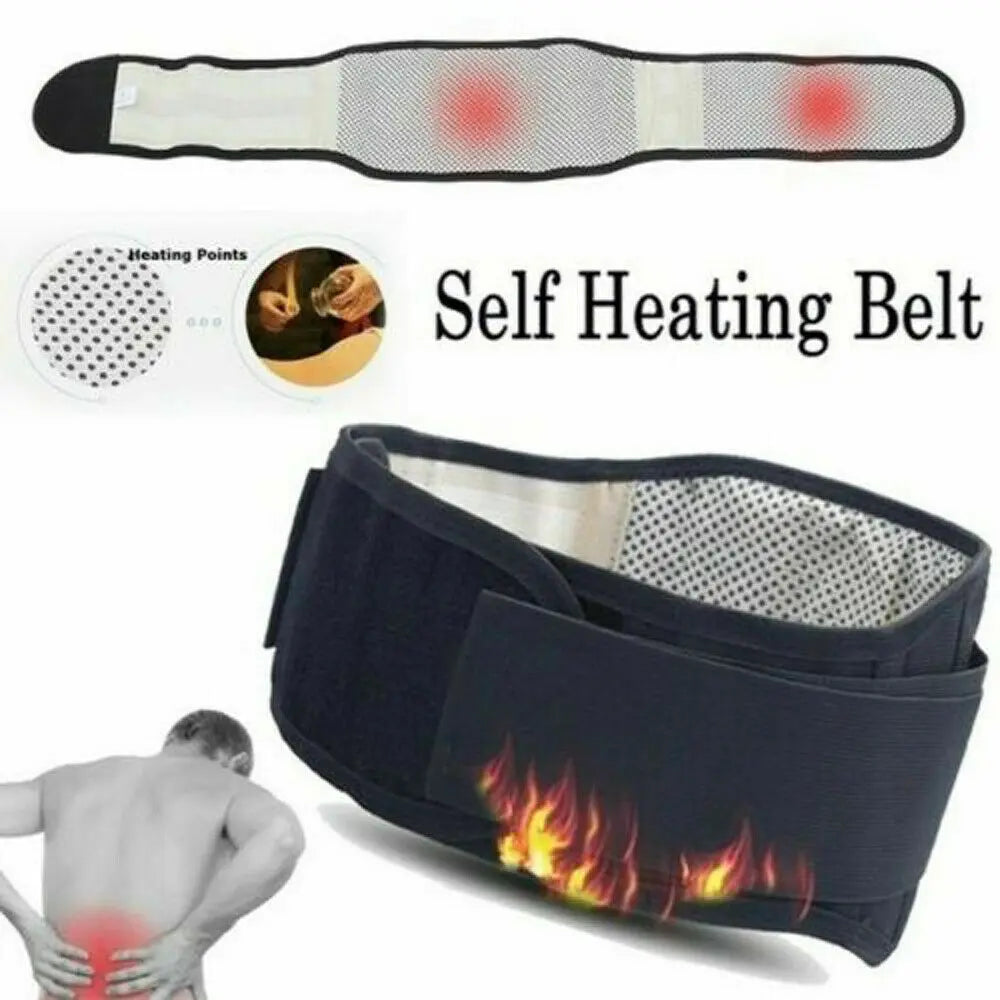 Adjustable Self Heating Magnetic Back Therapy Support Belt Brace