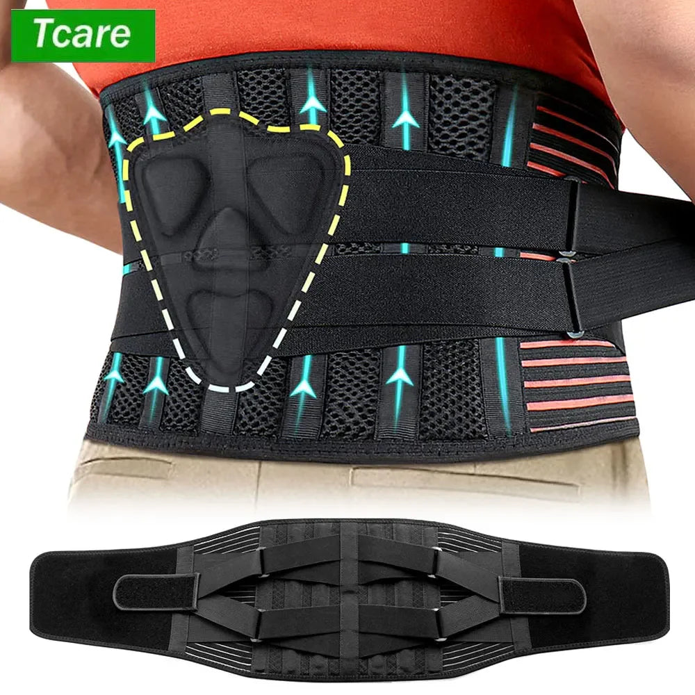 Breathable Back Brace with Lumbar Support for Lower Back Pain