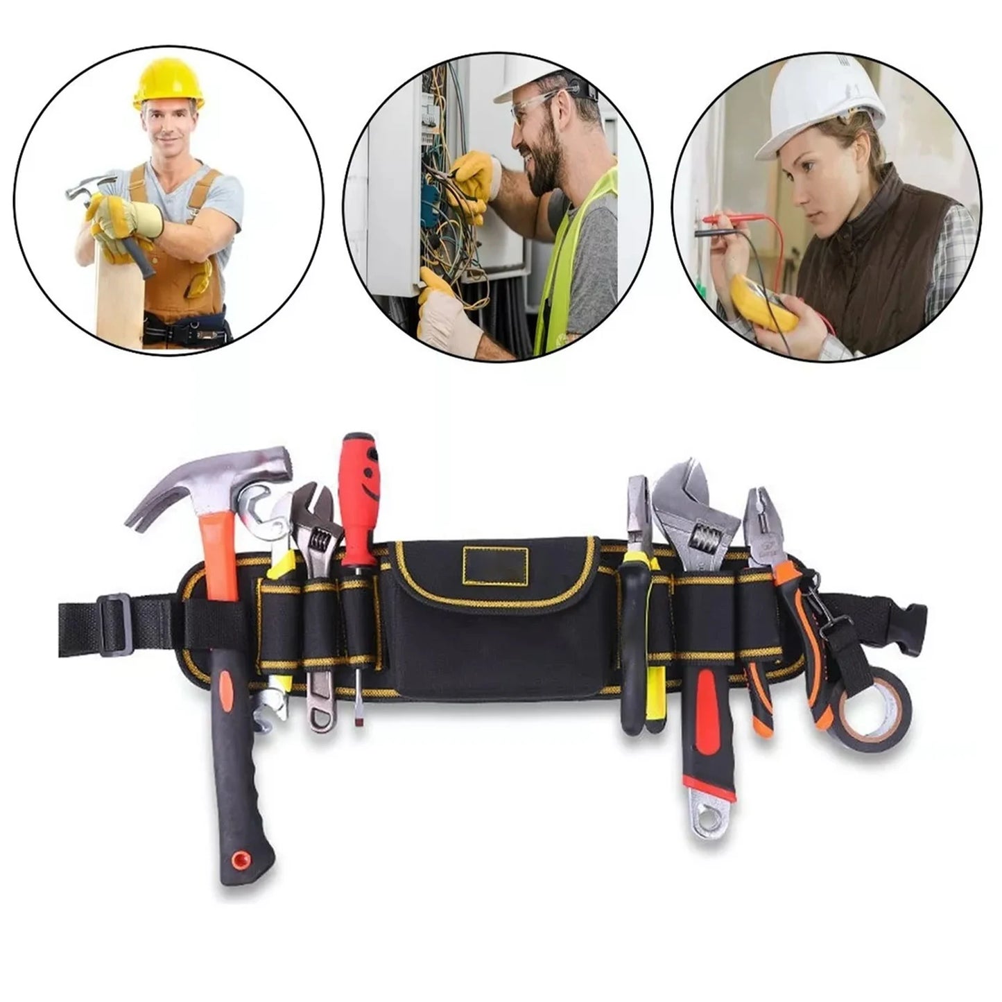 Oxford Multi Pocket Anti-Tear Waterproof Tool Waist Belt