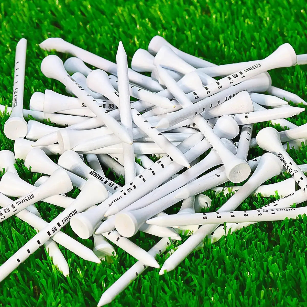 Durable Wooden Golf Tees (50pcs)