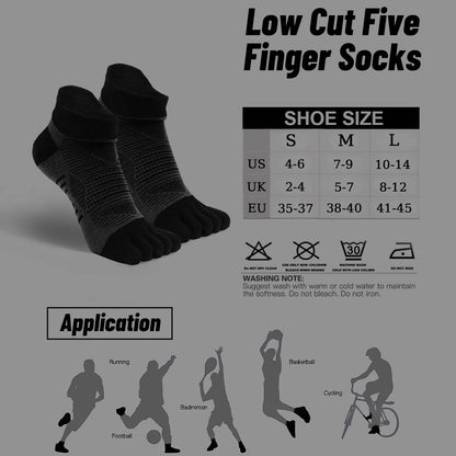 CoolMax High-Performance Sport Five-Toe Socks