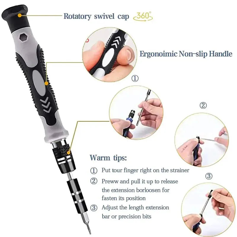 Precision Magnetic Screwdriver 115-in-1 set