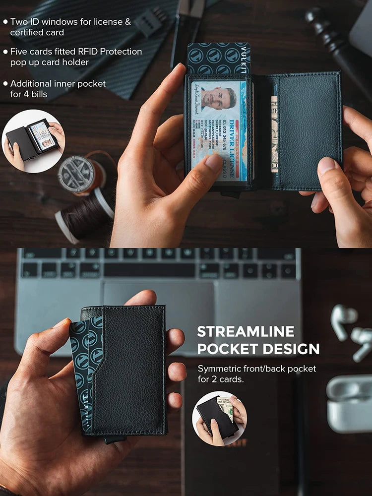 RFID Blocking Slim Wallet Bi-Fold
