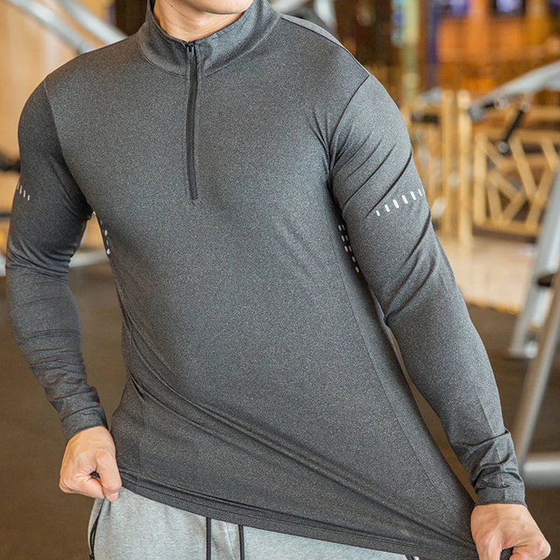 Men's Fitness Workout Sport Windbreaker Jacket