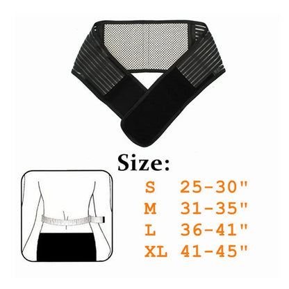 Adjustable Self Heating Magnetic Back Therapy Support Belt Brace