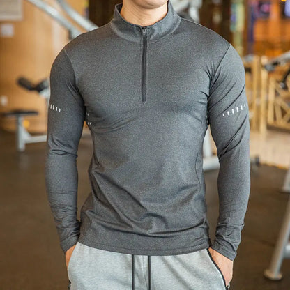 Men's Fitness Workout Sport Windbreaker Jacket