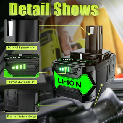 RYOBI ONE+ 18V Lithium-Ion Power Tool Battery