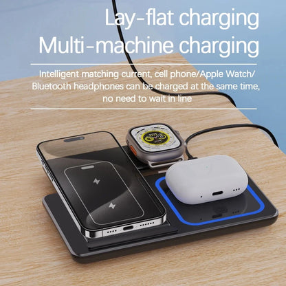 3 In 1 Fast Charging Dock Station Wireless Charging Stand