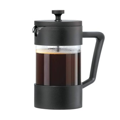 Borosilicate Glass French Press Coffee Maker with Stainless Steel Lid