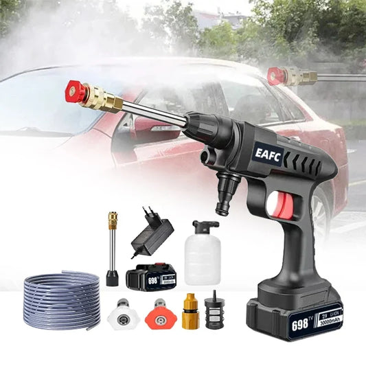 Cordless High Pressure Rechargeable Electric Water Gun with Foam Bottle