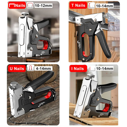 Heavy Duty 4 In 1 Nail/Staple Gun (600 Nails)