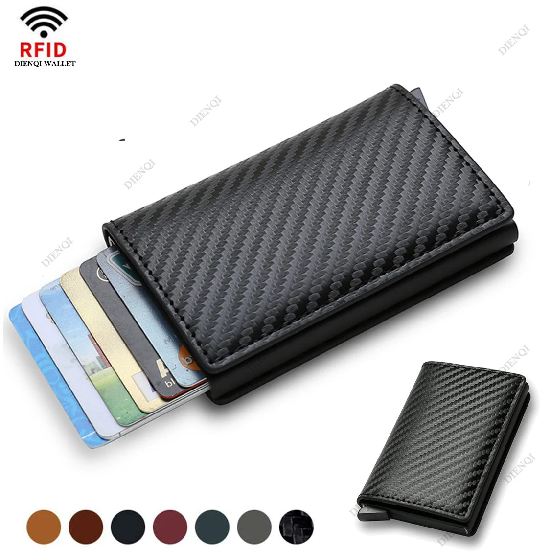 RFID Blocking Slim Wallet Tri-Fold