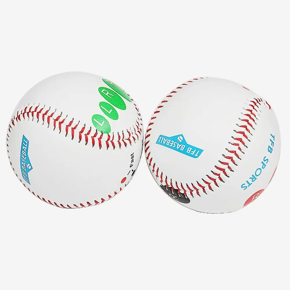 Pitch Training Baseball with Finger Placement Markers