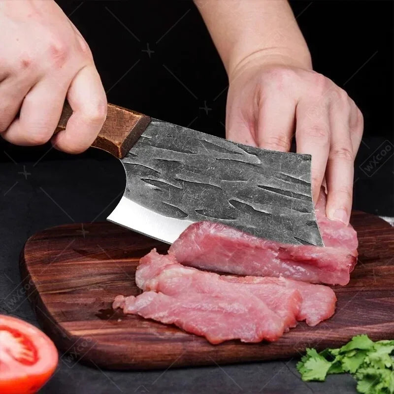 Forged Stainless Steel Kitchen Cleaver/Butcher Knife