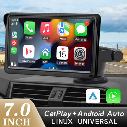 7" Portable Touch Screen Car Multimedia Video Player