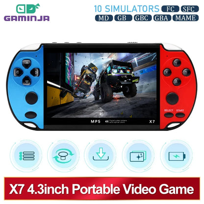 GAMENINJA X7 4.3" Handheld Game Console