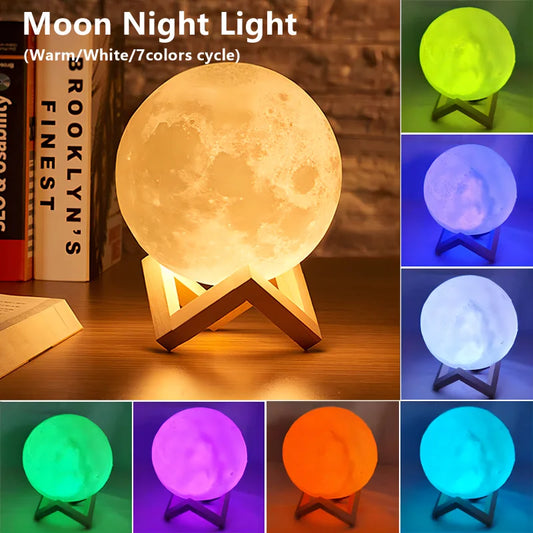 Galaxy Moon LED Book / Night Light